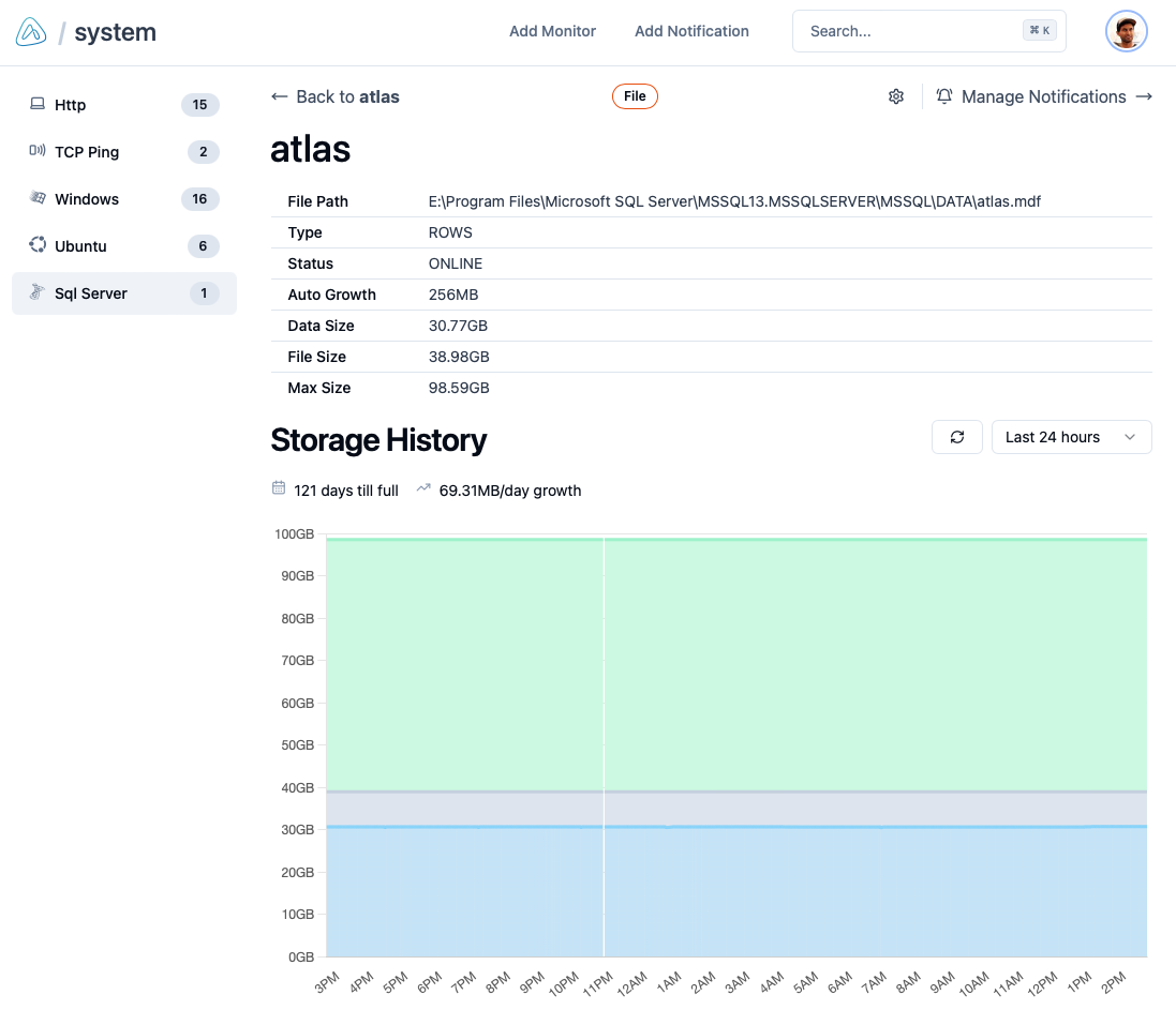 SQL Database File Size